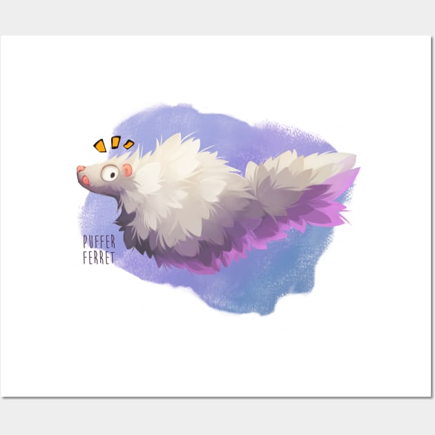 Puffer ferret Wall Art by NezuPanda